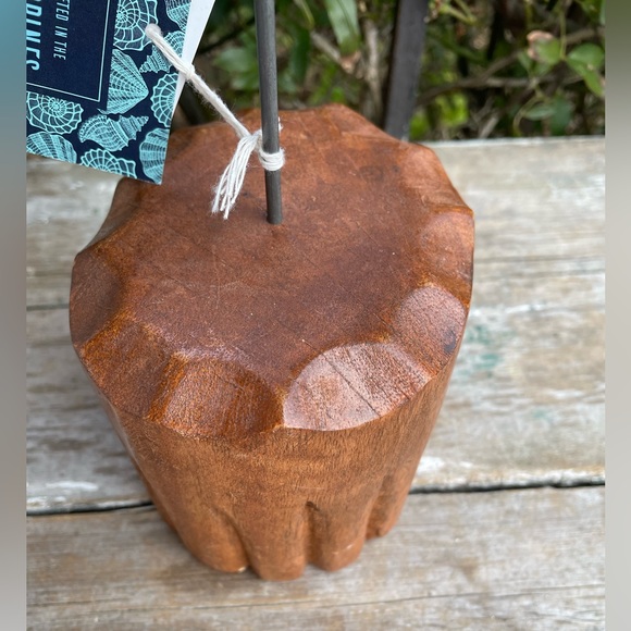 Mango Wood carved shorebird figurine beach lake house nautical decor - Picture 7 of 9